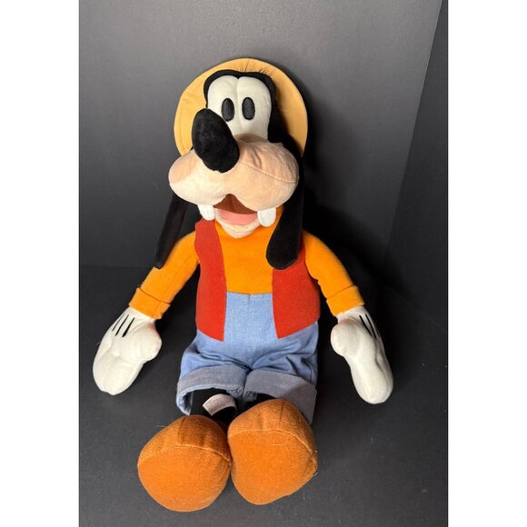 Disney Parks Authentic Goofy Gone Fishing Plush Doll Stuffed 18" Toy w/ Tag - Picture 1 of 4